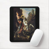 Saint George en Dragon Gustave Moreau Fine Art Muismat (Met muis)