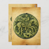SAINT GEORGE EN DRAGON MEDALLION BRIEFKAART (Voorkant / Achterkant)