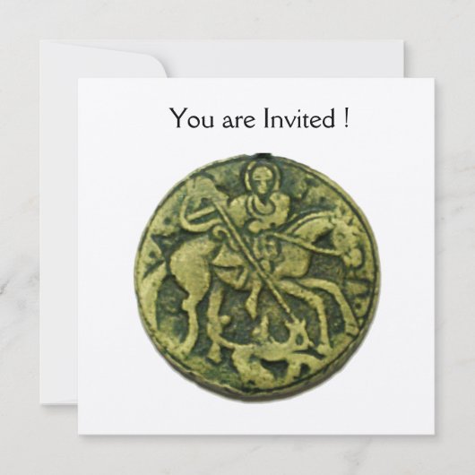 SAINT GEORGE EN DRAGON MEDALLION, champagne Kaart (Voorkant)