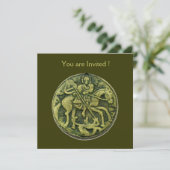 SAINT GEORGE EN DRAGON MEDALLION KAART (Staand voorkant)