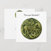 SAINT GEORGE EN DRAGON MEDALLION KAART (Voorkant / Achterkant)