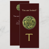 SAINT GEORGE EN DRAGON MEDALLION MONOGRAM brown Kaart (Voorkant / Achterkant)