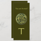 SAINT GEORGE EN DRAGON MEDALLION MONOGRAM KAART (Voorkant / Achterkant)