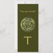 SAINT GEORGE EN DRAGON MEDALLION MONOGRAM KAART (Voorkant)