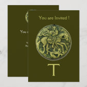 SAINT GEORGE EN DRAGON MEDALLION MONOGRAM KAART (Voorkant / Achterkant)