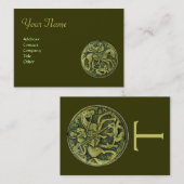 SAINT GEORGE EN DRAGON MEDALLION Monogram Visitekaartje (Voorkant / Achterkant)