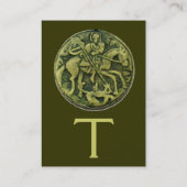 SAINT GEORGE EN DRAGON MEDALLION Monogram Visitekaartje (Achterkant)