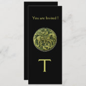 SAINT GEORGE EN DRAGON MEDALLION MONOGRAM, zwart Kaart (Voorkant / Achterkant)