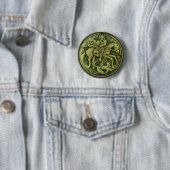 SAINT GEORGE EN DRAGON MEDALLION RONDE BUTTON 5,7 CM (In situ)