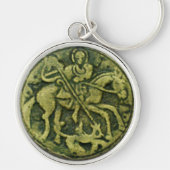 SAINT GEORGE EN DRAGON MEDALLION SLEUTELHANGER (Voorkant)