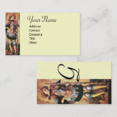 SAINT GEORGE EN DRAGON Monogram Cream Visitekaartje (Voorkant / Achterkant)