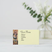 SAINT GEORGE EN DRAGON Monogram Cream Visitekaartje (Staand voorkant)
