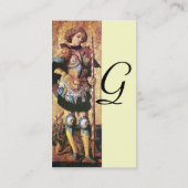 SAINT GEORGE EN DRAGON Monogram Cream Visitekaartje (Achterkant)