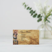 SAINT GEORGE EN DRAGON Monogram Visitekaartje (Staand voorkant)