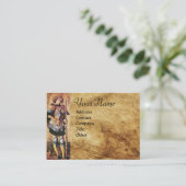 SAINT GEORGE EN DRAGON Monogram Visitekaartje (Staand voorkant)