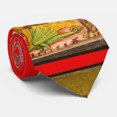 SAINT GEORGE EN DRAGON, Ruby Stropdas (Opgerold)