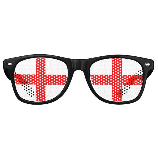 Saint George Flag of England Retro Zonnebril (Voorkant)