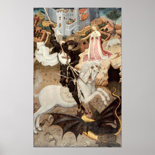 Saint George Killing the Dragon (1435) Poster (Voorkant)