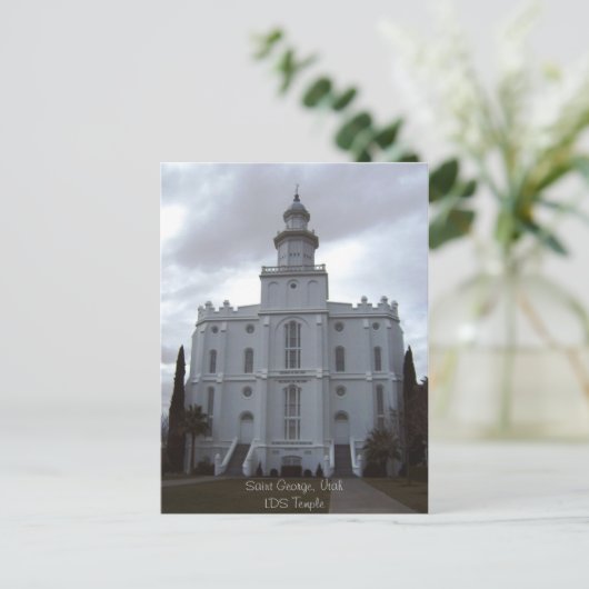 Saint George LDS Temple Briefkaart (Staand voorkant)