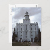 Saint George LDS Temple Briefkaart (Voorkant / Achterkant)