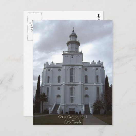 Saint George LDS Temple Briefkaart (Voorkant / Achterkant)