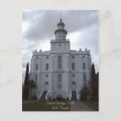 Saint George LDS Temple Briefkaart (Voorkant)