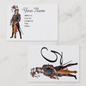 SAINT GEORGE Monogram, zilver Platinum papier Visitekaartje (Voorkant / Achterkant)