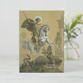 Saint George Patron van Engeland Feestdagenkaart (Staand voorkant)