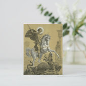 Saint George Patron van Engeland Feestdagenkaart (Staand voorkant)
