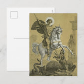 Saint George Patron van Engeland Feestdagenkaart (Voorkant / Achterkant)