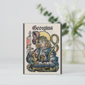 Saint George Patron van Engeland Feestdagenkaart (Staand voorkant)