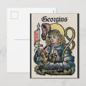 Saint George Patron van Engeland Feestdagenkaart (Voorkant / Achterkant)