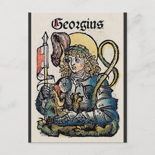 Saint George Patron van Engeland Feestdagenkaart (Voorkant)