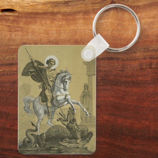 Saint George Patron van Engeland Sleutelhanger (Achterkant)