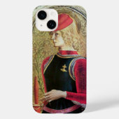 SAINT GEORGE PORTRAIT, rood, zwart, goudgeel Case-Mate iPhone Case (Achterkant)