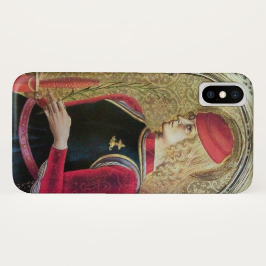 SAINT GEORGE PORTRAIT, rood, zwart, goudgeel Case-Mate iPhone Case (Achterkant (horizontaal))