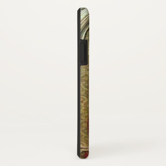 SAINT GEORGE PORTRAIT, rood, zwart, goudgeel Case-Mate iPhone Case (Achterkant/rechts)