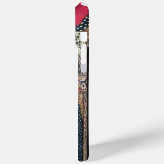 SAINT GEORGE PORTRAIT, rood, zwart, goudgeel Case-Mate iPhone Case (Achterkant / Links)