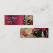 SAINT GEORGE PORTRAIT, rood, zwart, goudgeel Mini Visitekaartje (Voorkant / Achterkant)