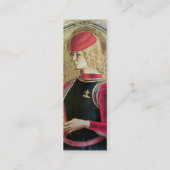SAINT GEORGE PORTRAIT, rood, zwart, goudgeel Mini Visitekaartje (Achterkant)