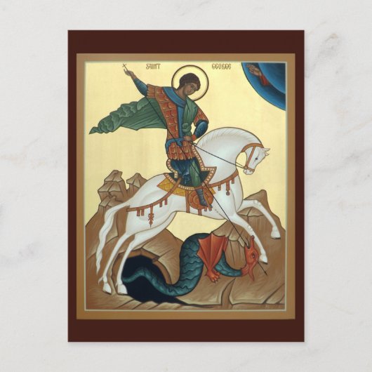 Saint George Prayer Card Briefkaart (Voorkant)