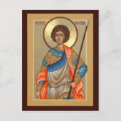Saint George Prayer Card Briefkaart (Voorkant)