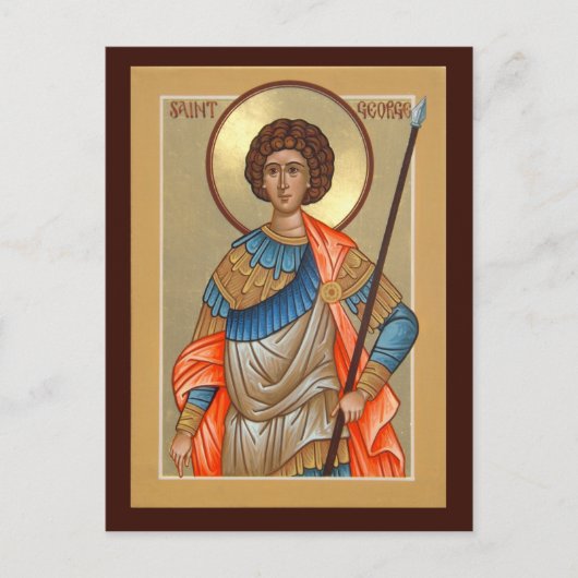 Saint George Prayer Card Briefkaart (Voorkant)