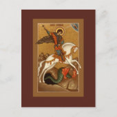 Saint George Prayer Card Briefkaart (Voorkant)