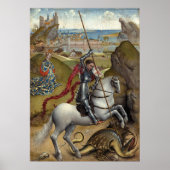 Saint George Rogier van der Weyden Fine Art Poster (Voorkant)