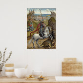 Saint George Rogier van der Weyden Fine Art Poster (Keuken)