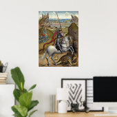 Saint George Rogier van der Weyden Fine Art Poster (Thuiskantoor)
