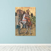Saint George Slay Dragon Carlo Crivelli Paintin Canvas Afdruk (Insitu (Houten vloer))