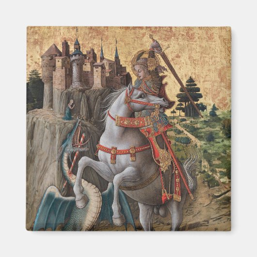 Saint George Slay Dragon Carlo Crivelli Paintin Magneet (Voorkant)