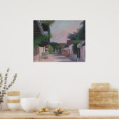 Saint George Street in Saint Augustine, Florida Poster (Keuken)